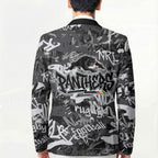 Penrith Panthers Rugby Blazer Graffiti Typography Urban Camo Abstract Street Style