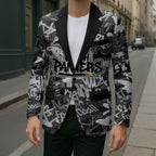 Penrith Panthers Rugby Blazer Graffiti Typography Urban Camo Abstract Street Style