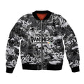 Penrith Panthers Rugby Bomber Jacket Graffiti Typography Urban Camo Abstract Street Style