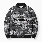 Penrith Panthers Rugby Bomber Puffer Jacket Graffiti Typography Urban Camo Abstract Street Style