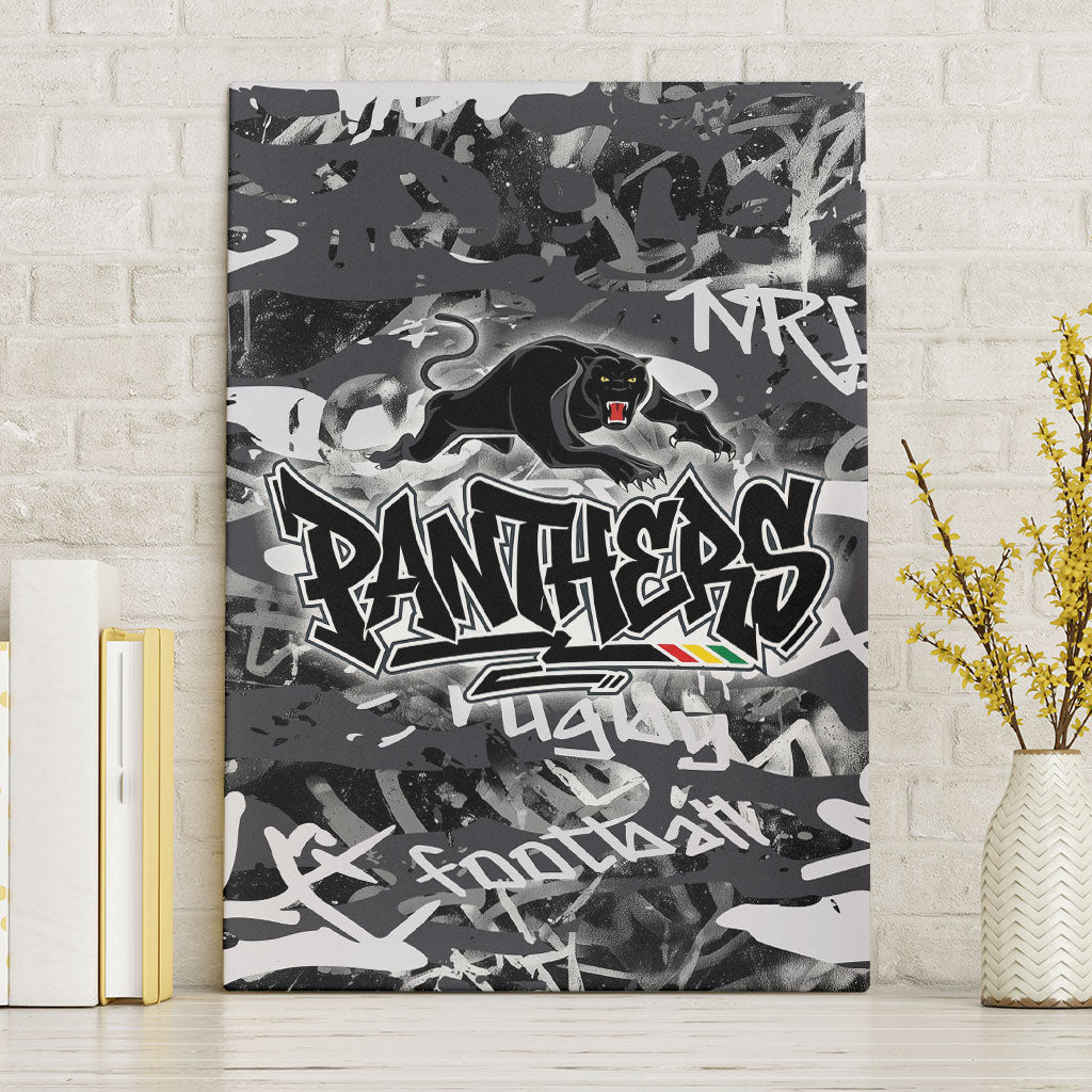 Penrith Panthers Rugby Canvas Wall Art Graffiti Typography Urban Camo Abstract Street Style