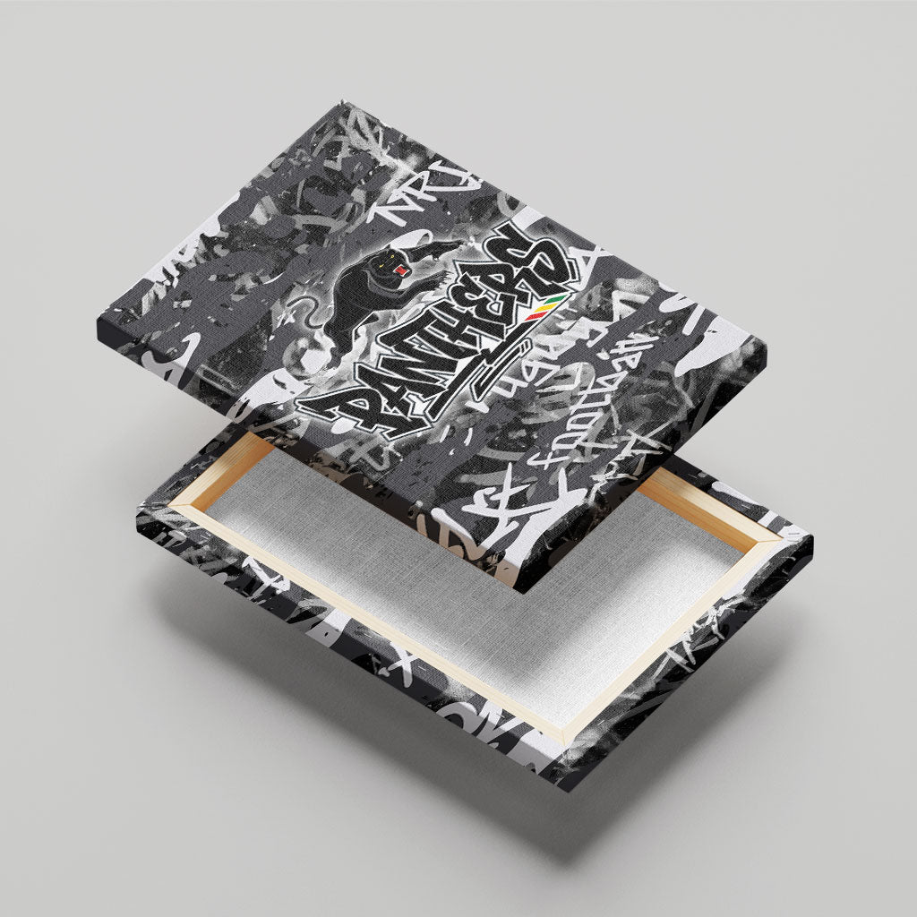 Penrith Panthers Rugby Canvas Wall Art Graffiti Typography Urban Camo Abstract Street Style
