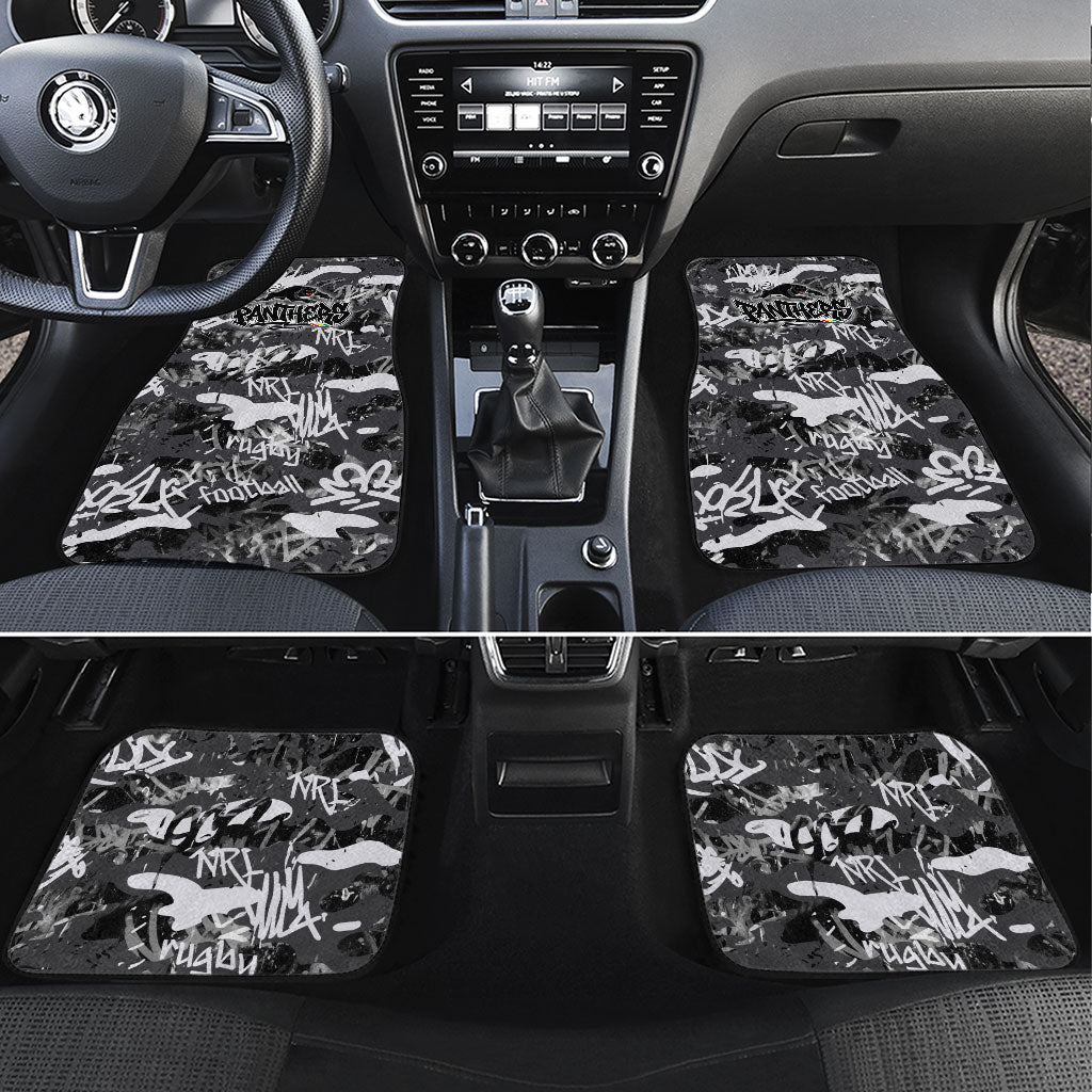 Penrith Panthers Rugby Car Mats Graffiti Typography Urban Camo Abstract Street Style