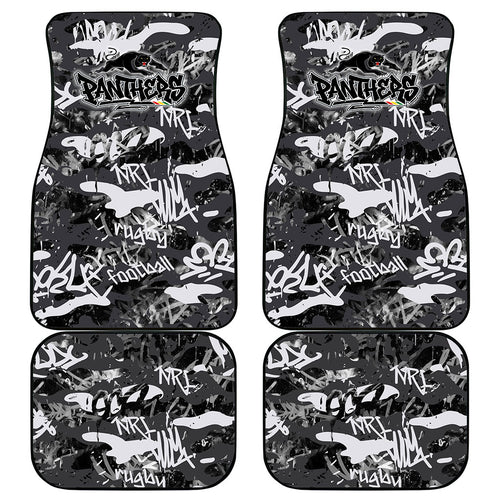 Penrith Panthers Rugby Car Mats Graffiti Typography Urban Camo Abstract Street Style