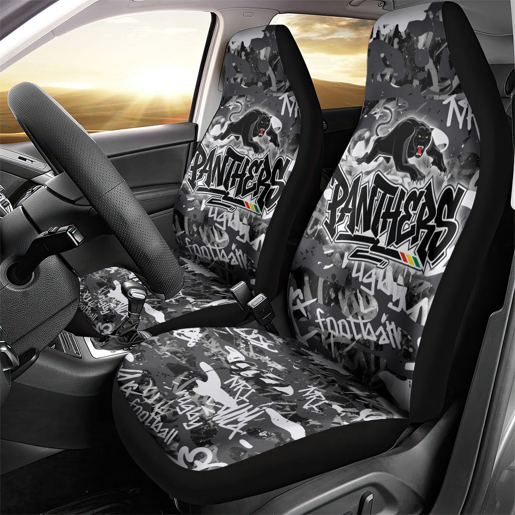 Penrith Panthers Rugby Car Seat Cover Graffiti Typography Urban Camo Abstract Street Style