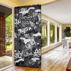 Penrith Panthers Rugby Door Cover Graffiti Typography Urban Camo Abstract Street Style