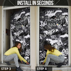 Penrith Panthers Rugby Door Cover Graffiti Typography Urban Camo Abstract Street Style