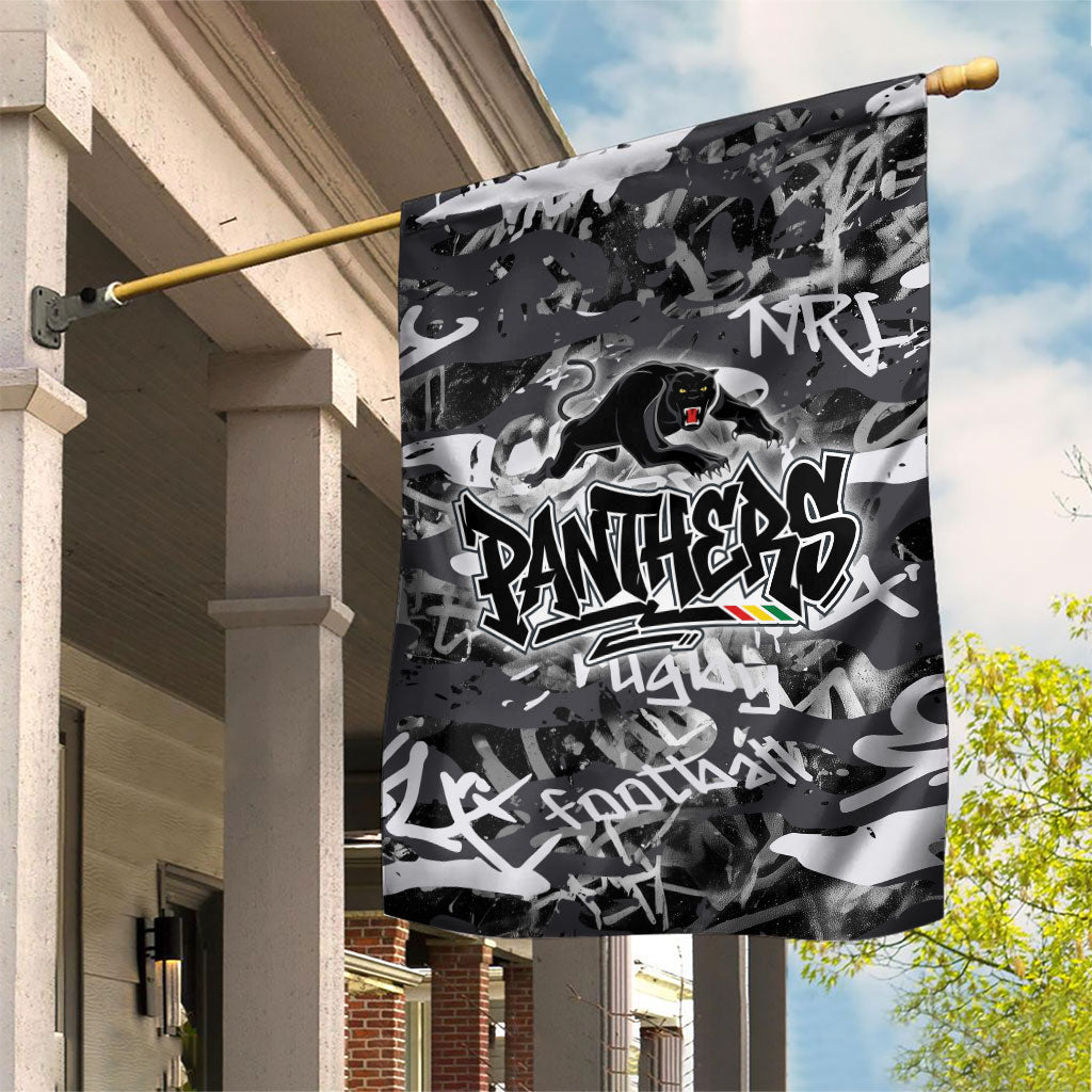 Penrith Panthers Rugby Garden Flag Graffiti Typography Urban Camo Abstract Street Style