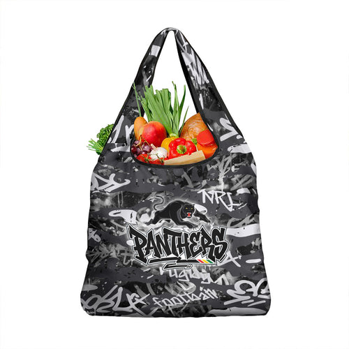 Penrith Panthers Rugby Grocery Bag Graffiti Typography Urban Camo Abstract Street Style