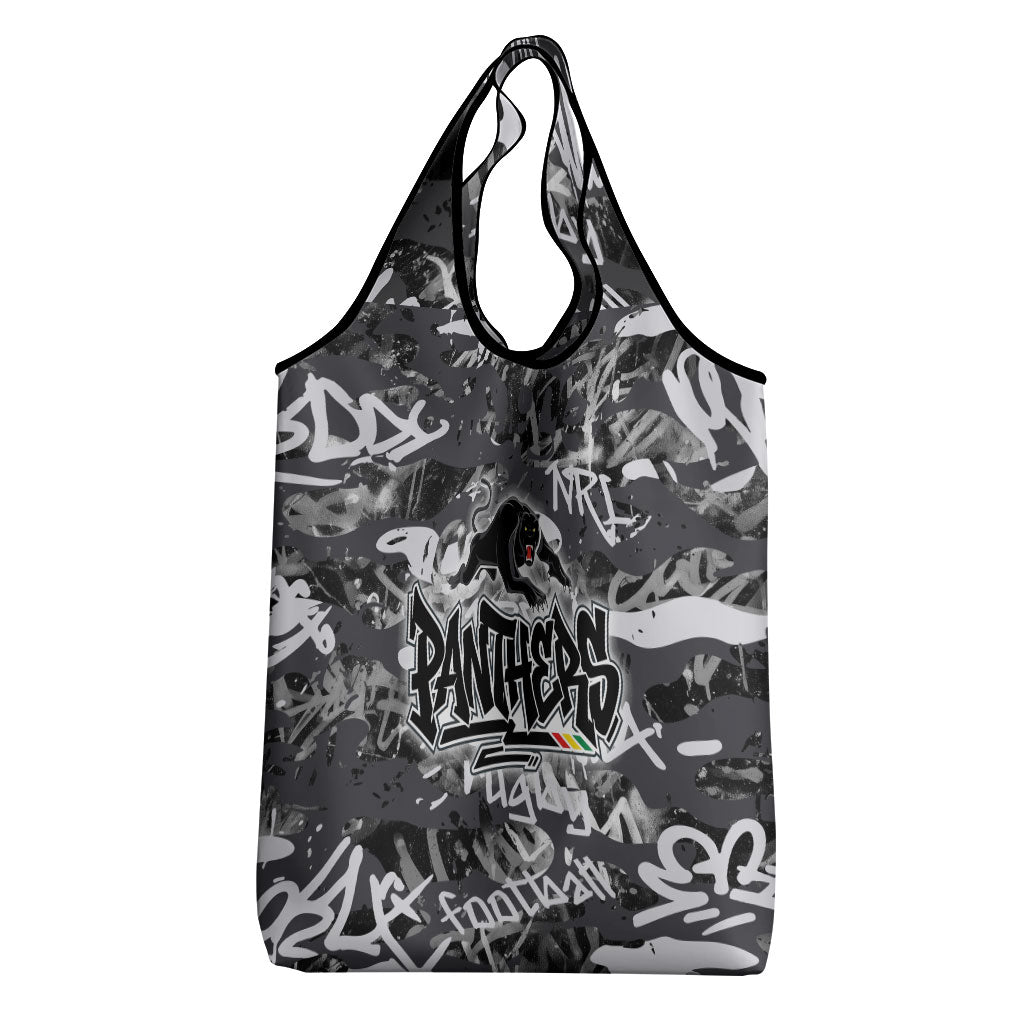 Penrith Panthers Rugby Grocery Bag Graffiti Typography Urban Camo Abstract Street Style