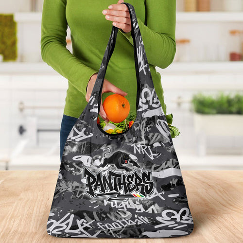 Penrith Panthers Rugby Grocery Bag Graffiti Typography Urban Camo Abstract Street Style