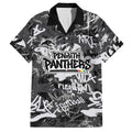 Penrith Panthers Rugby Hawaiian Shirt Graffiti Typography Urban Camo Abstract Street Style