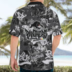 Penrith Panthers Rugby Hawaiian Shirt Graffiti Typography Urban Camo Abstract Street Style