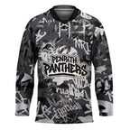Penrith Panthers Rugby Hockey Jersey Graffiti Typography Urban Camo Abstract Street Style