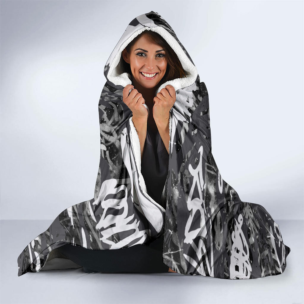 Penrith Panthers Rugby Hooded Blanket Graffiti Typography Urban Camo Abstract Street Style