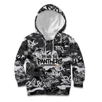 Penrith Panthers Rugby Kid Hoodie Graffiti Typography Urban Camo Abstract Street Style