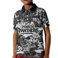 Penrith Panthers Rugby Kid Polo Shirt Graffiti Typography Urban Camo Abstract Street Style