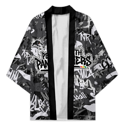 Penrith Panthers Rugby Kimono Graffiti Typography Urban Camo Abstract Street Style