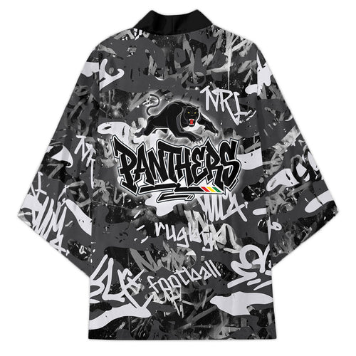 Penrith Panthers Rugby Kimono Graffiti Typography Urban Camo Abstract Street Style