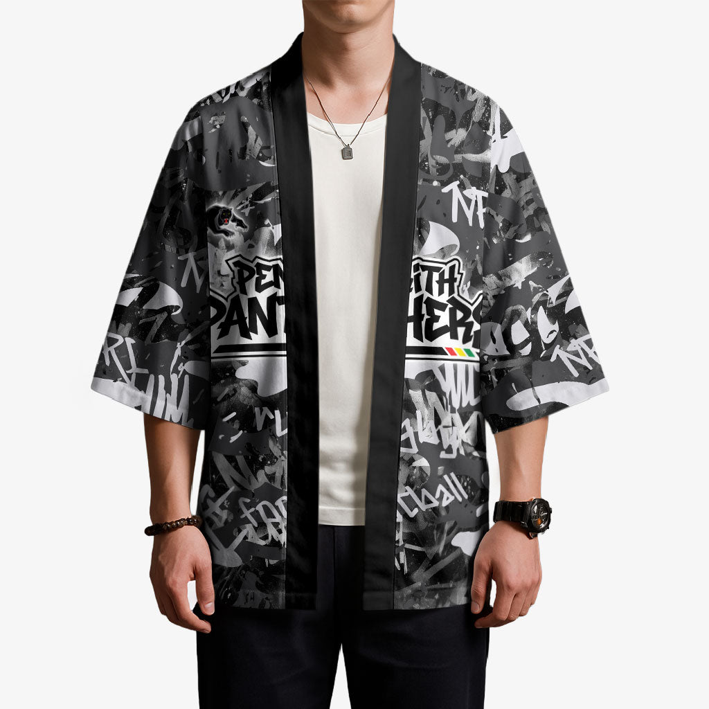 Penrith Panthers Rugby Kimono Graffiti Typography Urban Camo Abstract Street Style
