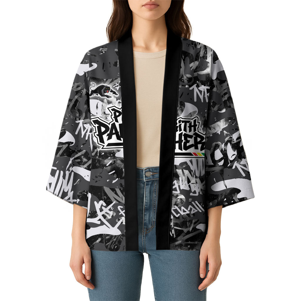Penrith Panthers Rugby Kimono Graffiti Typography Urban Camo Abstract Street Style
