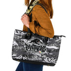Penrith Panthers Rugby Leather Tote Bag Graffiti Typography Urban Camo Abstract Street Style