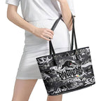 Penrith Panthers Rugby Leather Tote Bag Graffiti Typography Urban Camo Abstract Street Style