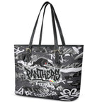 Penrith Panthers Rugby Leather Tote Bag Graffiti Typography Urban Camo Abstract Street Style
