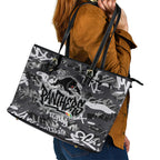 Penrith Panthers Rugby Leather Tote Bag Graffiti Typography Urban Camo Abstract Street Style