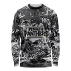 Penrith Panthers Rugby Long Sleeve Shirt Graffiti Typography Urban Camo Abstract Street Style