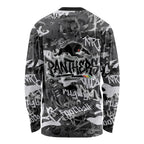 Penrith Panthers Rugby Long Sleeve Shirt Graffiti Typography Urban Camo Abstract Street Style