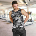 Penrith Panthers Rugby Men Tank Top Graffiti Typography Urban Camo Abstract Street Style