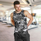 Penrith Panthers Rugby Men Tank Top Graffiti Typography Urban Camo Abstract Street Style