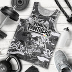 Penrith Panthers Rugby Men Tank Top Graffiti Typography Urban Camo Abstract Street Style
