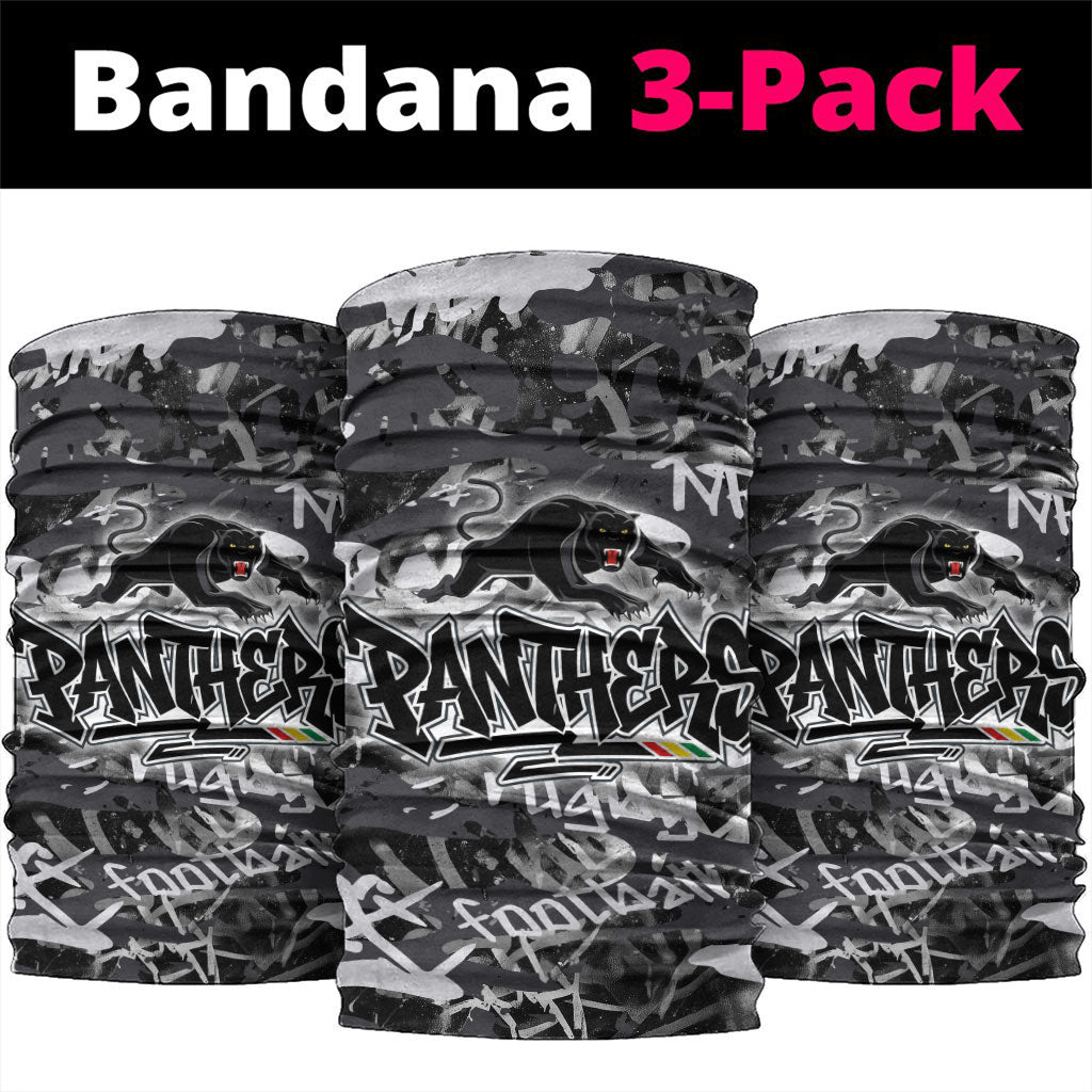 Penrith Panthers Rugby Neck Gaiter Graffiti Typography Urban Camo Abstract Street Style