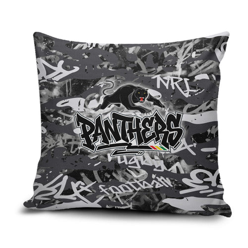 Penrith Panthers Rugby Pillow Cover Graffiti Typography Urban Camo Abstract Street Style