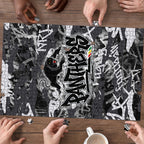 Penrith Panthers Rugby Puzzle Graffiti Typography Urban Camo Abstract Street Style