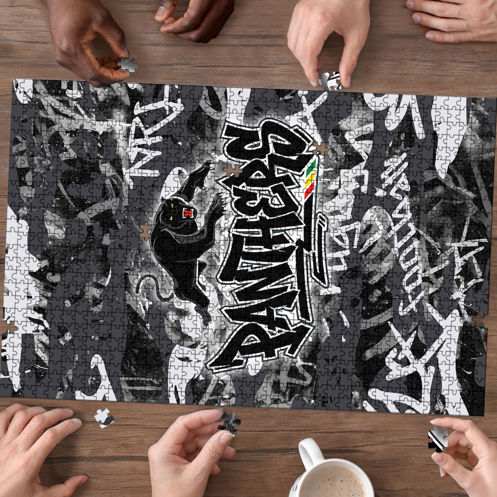 Penrith Panthers Rugby Puzzle Graffiti Typography Urban Camo Abstract Street Style