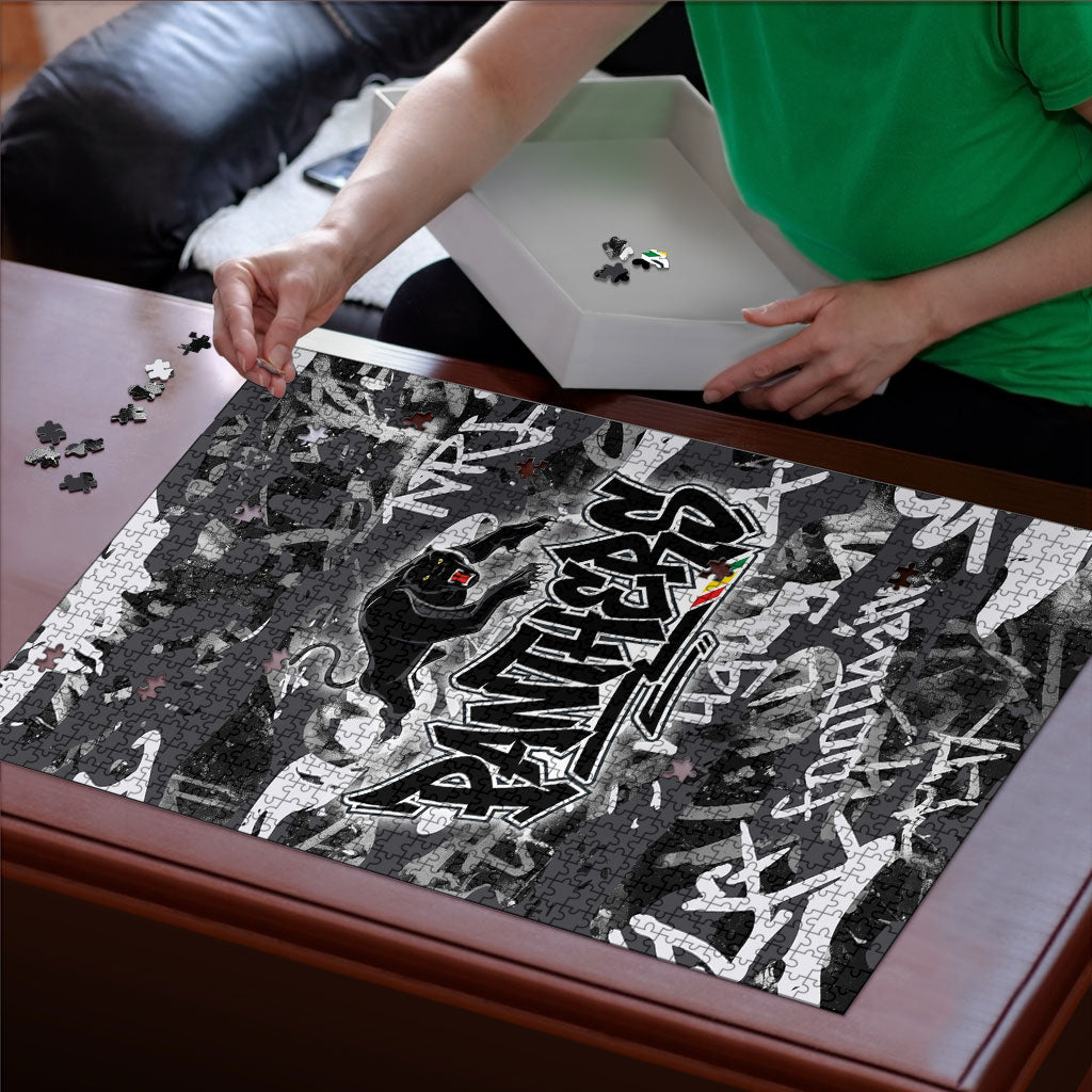 Penrith Panthers Rugby Puzzle Graffiti Typography Urban Camo Abstract Street Style