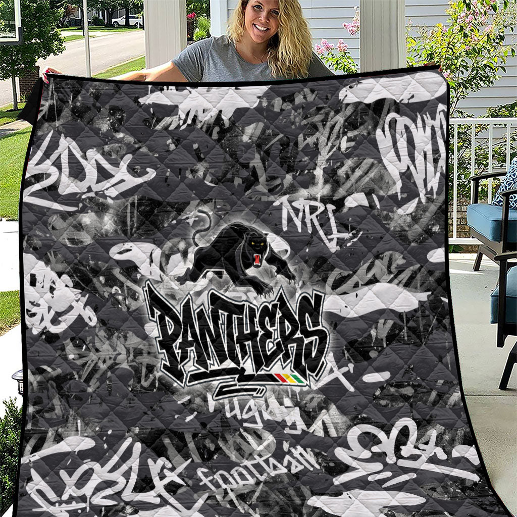 Penrith Panthers Rugby Quilt Graffiti Typography Urban Camo Abstract Street Style