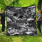 Penrith Panthers Rugby Quilt Graffiti Typography Urban Camo Abstract Street Style