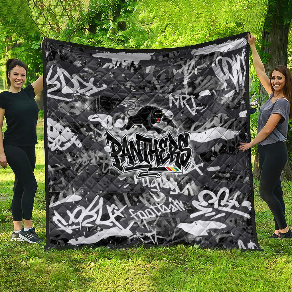 Penrith Panthers Rugby Quilt Graffiti Typography Urban Camo Abstract Street Style