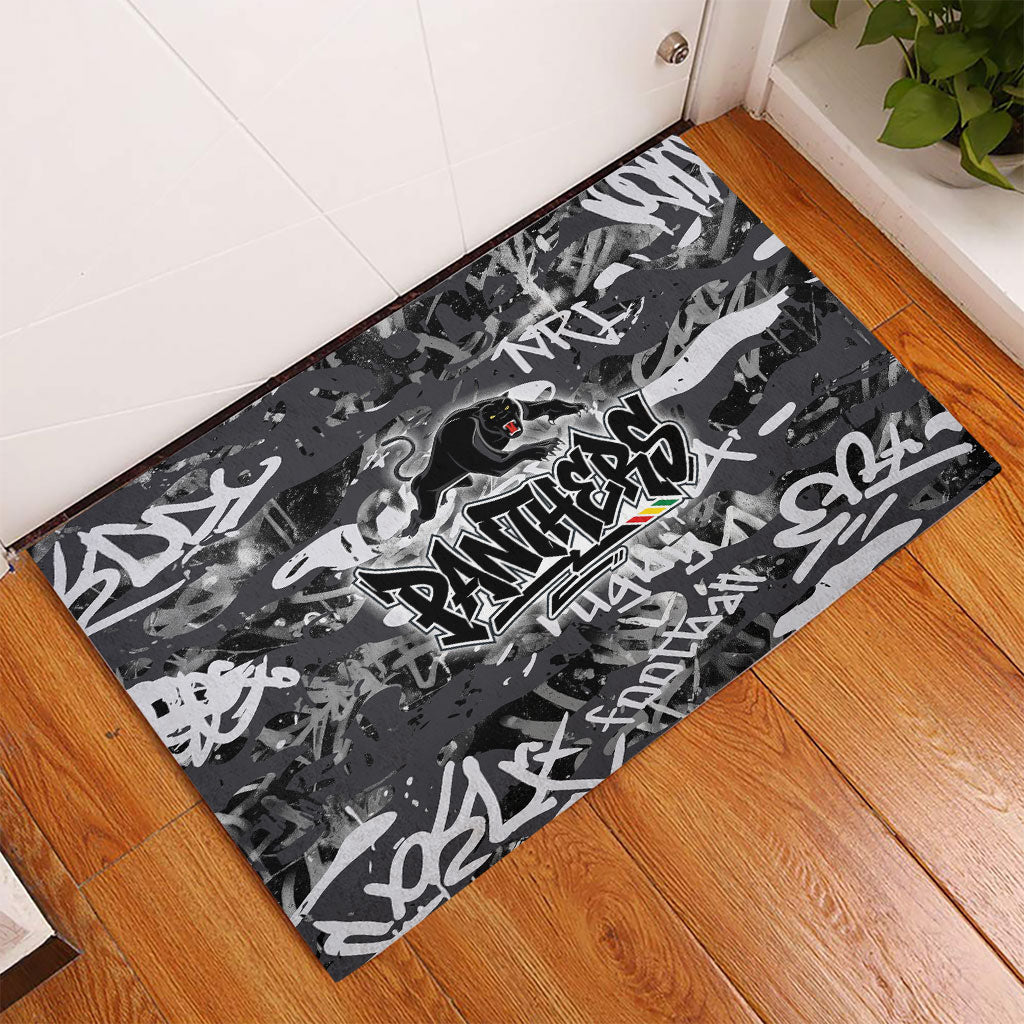 Penrith Panthers Rugby Rubber Doormat Graffiti Typography Urban Camo Abstract Street Style