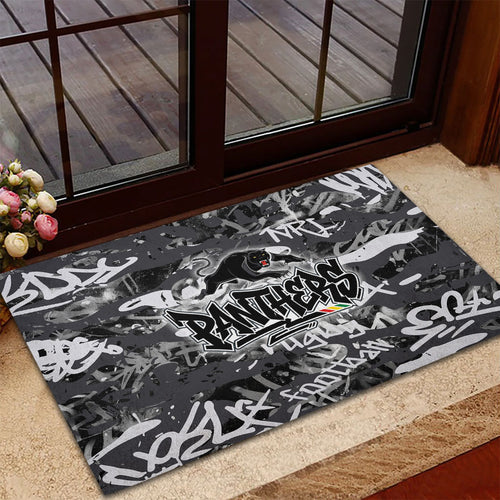 Penrith Panthers Rugby Rubber Doormat Graffiti Typography Urban Camo Abstract Street Style