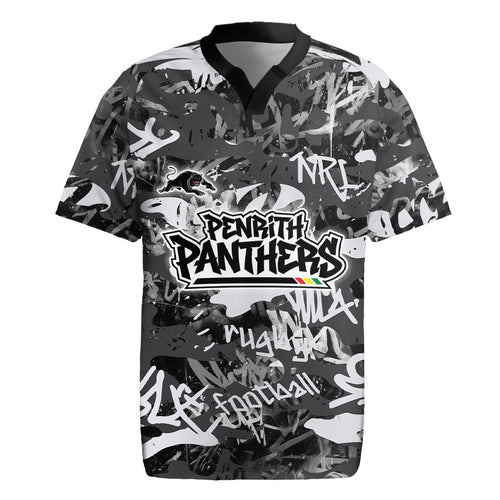 Penrith Panthers Rugby Rugby Jersey Graffiti Typography Urban Camo Abstract Street Style
