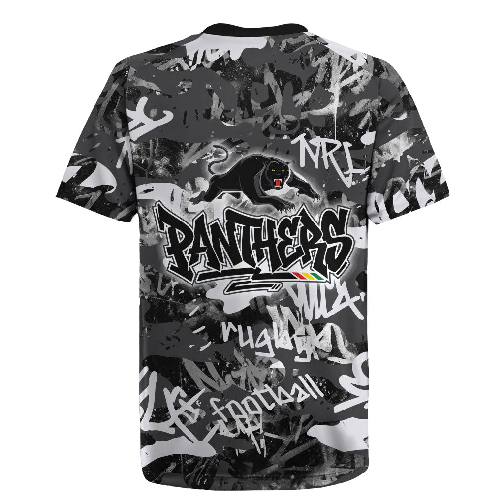 Penrith Panthers Rugby Rugby Jersey Graffiti Typography Urban Camo Abstract Street Style
