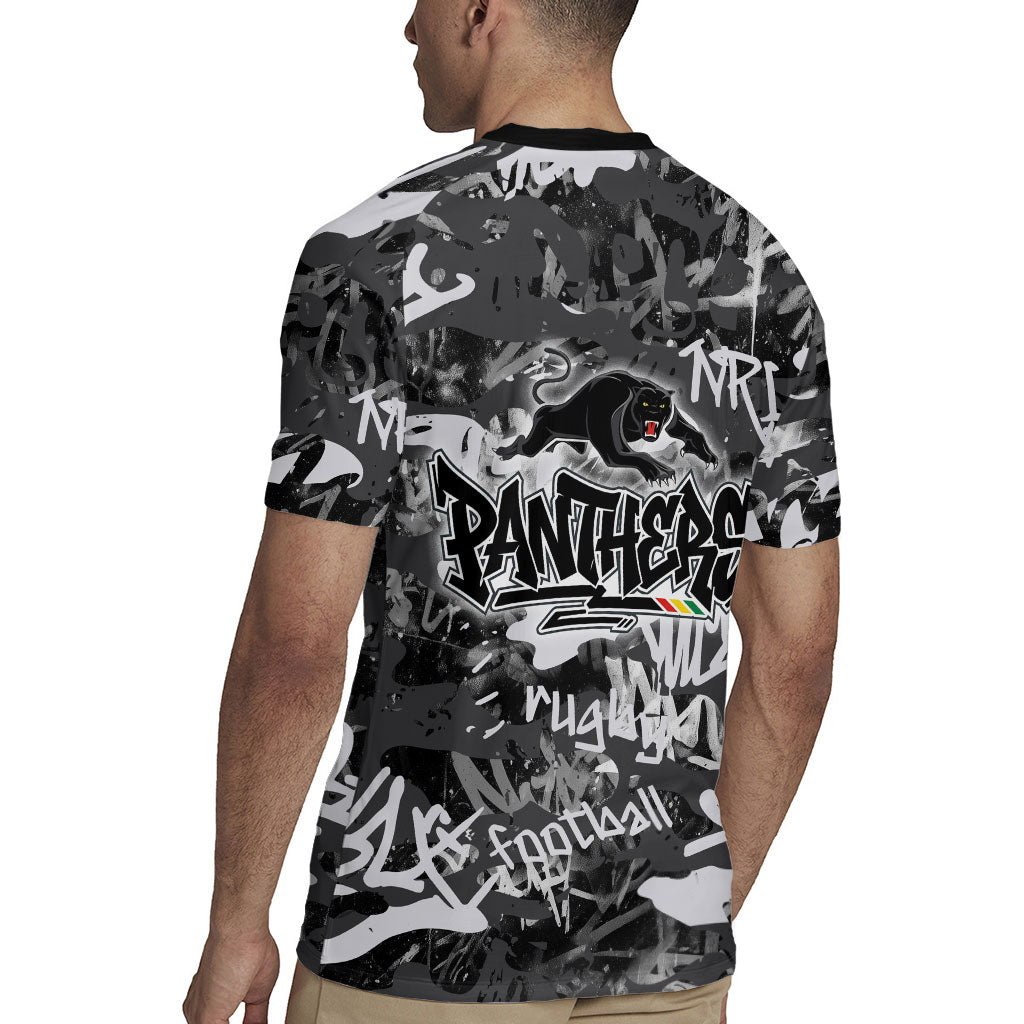 Penrith Panthers Rugby Rugby Jersey Graffiti Typography Urban Camo Abstract Street Style
