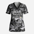 Penrith Panthers Rugby Scrub Top Graffiti Typography Urban Camo Abstract Street Style