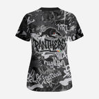 Penrith Panthers Rugby Scrub Top Graffiti Typography Urban Camo Abstract Street Style