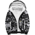 Penrith Panthers Rugby Sherpa Hoodie Graffiti Typography Urban Camo Abstract Street Style